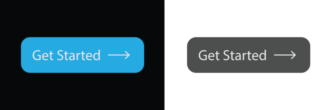 Get started button set for call to action design . EPS 10 . Vector Illustration .