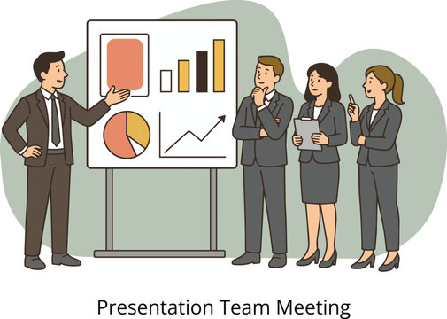 Business Presentation Illustration Set