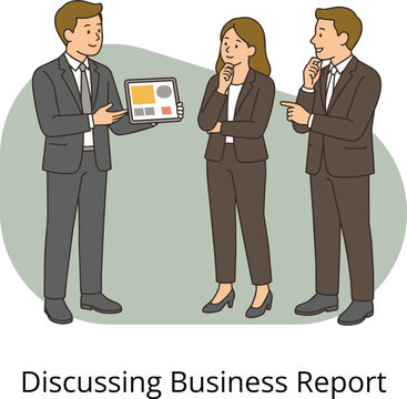 Business Presentation Illustration Set