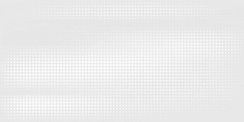 Fototapeta premium Dot white gray wave light technology texture background. Abstract big data digital concept.