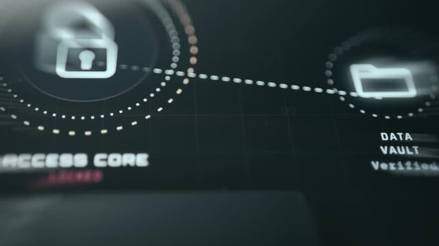 Secure data vault module linked to access core lock system