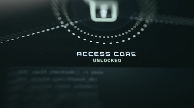 Open lock graphic representing access granted