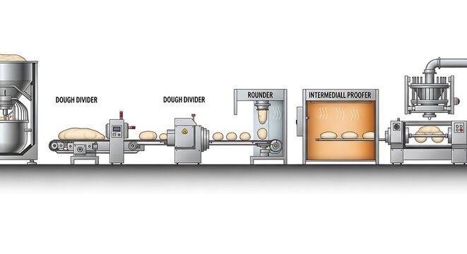 Bakery production line. (4)