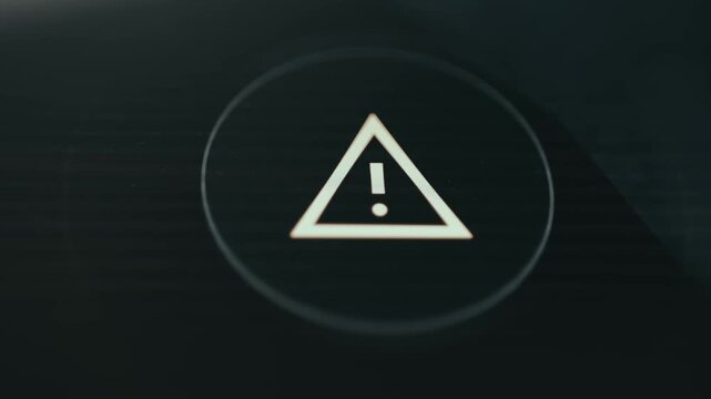 Warning symbol featuring an exclamation mark inside a triangle
