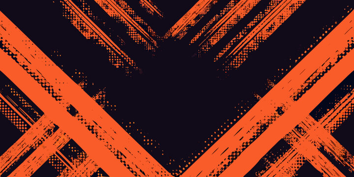 Orange diagonal stripe pattern against a dark background