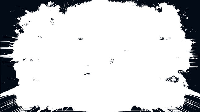 Abstract Glitch Cloud with Digital Noise and Grunge Texture