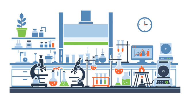 Scientist working in laboratory setting.