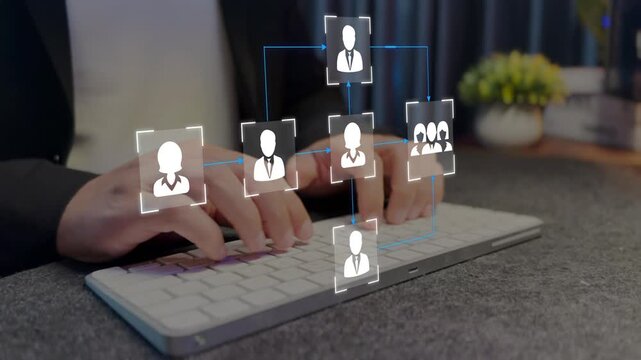  Scheme hierarchy management of corporate business. Organizational chart, company hierarchy, roles, team structure, showing connections between managers, employees, and departments.