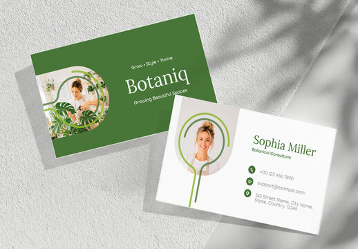 Modern Plant Shop Business Card Template
