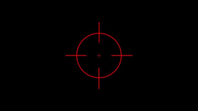 Gun target set icon, Sight sniper target, cross hair symbol motion background. k1 -1187 Target animation, target sniper, target gaming animation.