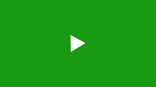 Clicking play and stop button on computer screen animation. Animation play button animation. video music play sign transparent background with white icon