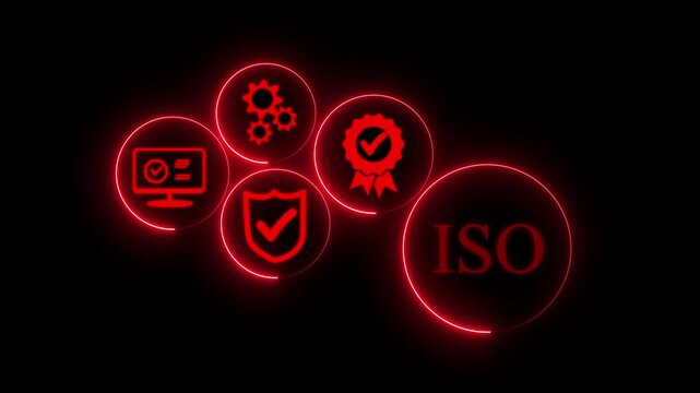 Standards, Quality Assurance Control, Standardization and Certification, international standards, ISO standards, business businessman standards, conformity Guarantee,4k animation.