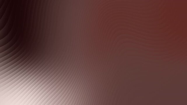 Abstract dark brown and rose gold gradient wave background loop