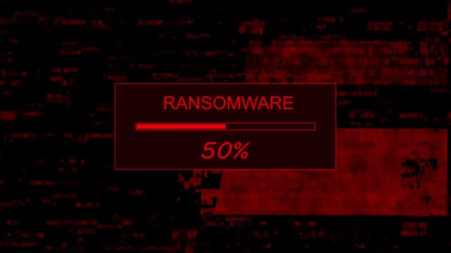 Abstract technical background - "Ransomware"