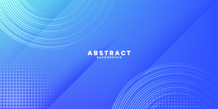 Beautiful calm blue background design with halftone dot dynamic shapes. Elegant vibrant vector illustration template for high-quality layout cover.