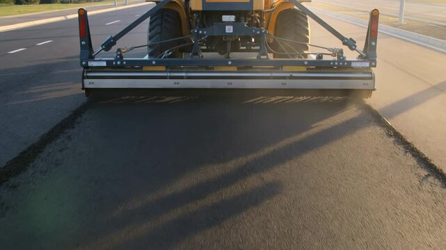 Automated Road Surface Inspection Using Advanced Machinery.