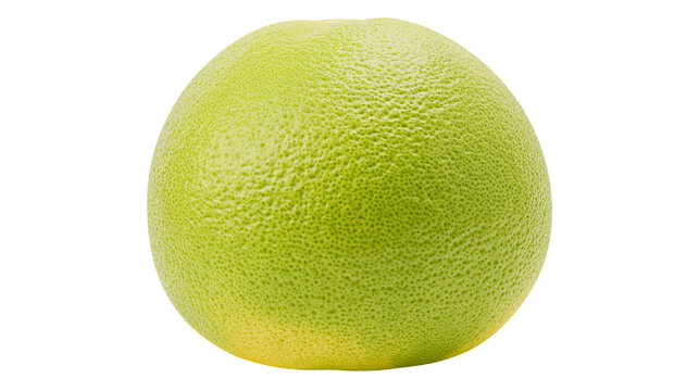 Whole green pomelo citrus fruit with textured rind