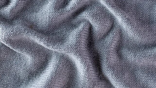 textured white knitted fabric surface filling the cinematic frame with subtle shadows showcasing slow mindful living 4k video.