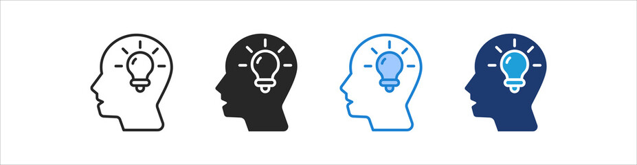 Creativity Icon Set Multiple Style Vector Collection © Chimaul