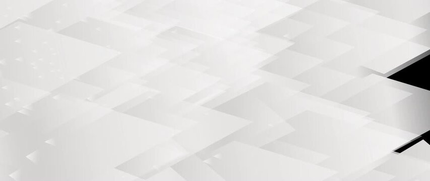 Abstract geometric background with repeating diagonal parallelogram pattern in shades of gray and white, evoking modern clean design.