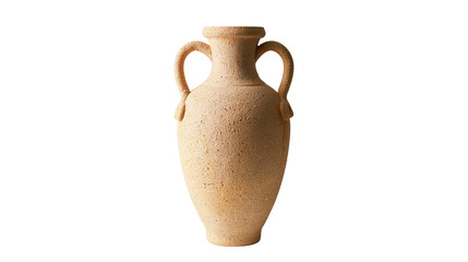 Terracotta amphora with two handles, ancient Greek style vase
