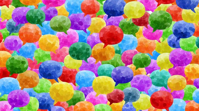 A colorful illustration of numerous vibrant balls in various hues and shades closely packed together