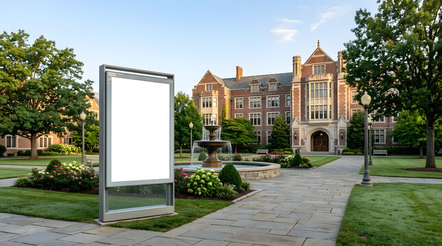college campus billboard