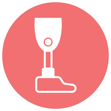 Bionic Leg Vector Icon which can easily modify or edit