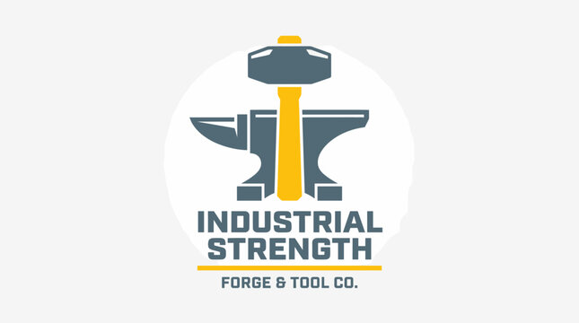 Industrial Strength Forge and Tool logo with anvil and hammer.