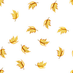 Obraz premium pattern fall maple leaf cartoon. red canadian, autumn flag, symbol yellow fall maple leaf sign vector