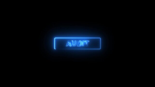 Businessman initiating financial audit process black background.