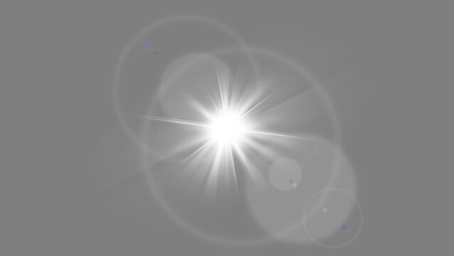 overlay effect. starlight white glowing light on transparent background. glow starlight ray. lens flare effect Ray of light flare. PNG file