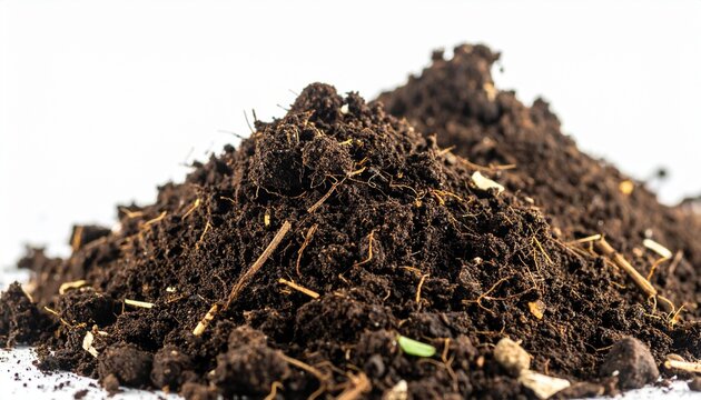 Dark, loose soil with organic matter for healthy plant growth