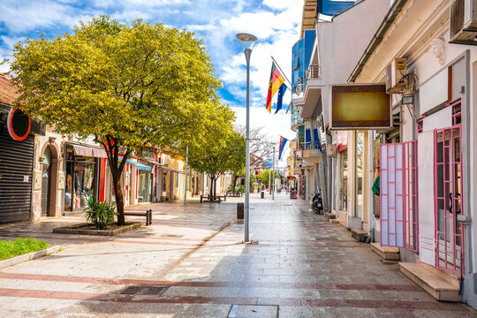 Colorful architecture of Podgorica city center