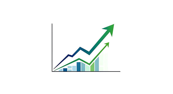 Business growth and financial success chart