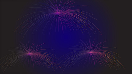 Fototapeta premium Abstract Celebration Fireworks Sparkle Pattern Background - Glowing Particle Explosion Starburst Backdrop, Festive Holiday Event Night Wallpaper, and Modern Digital Graphic Vector Asset