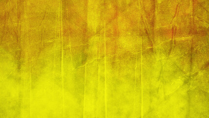 Naklejka premium Abstract bright yellow and gold vintage paper texture background with old creased wrinkled structures rough distressed grunge overlay effect vector illustration