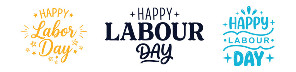 Happy labor day greetings and labour day celebrations © hafsa01