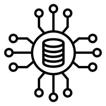 Hosting provider icon vector. Web hosting service illustration sign. Server hosting symbol. Infrastructure provider logo or mark.