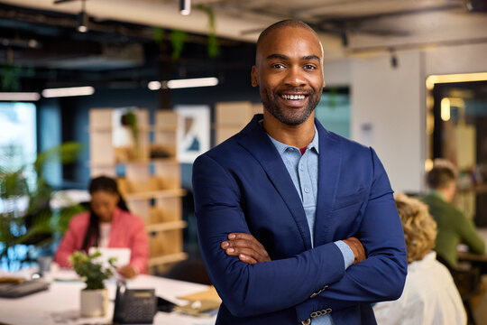 Portrait of confident mid adult business man
