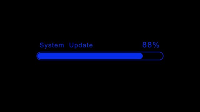 Dialog window with super slow downloading process, low Internet speed, old times