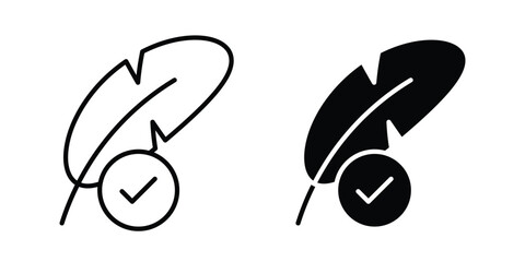 Hypoallergenic tested icon outline elements set © basit
