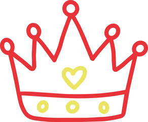 Hand Drawn Crown Outline Illustration © Lembayungvibe