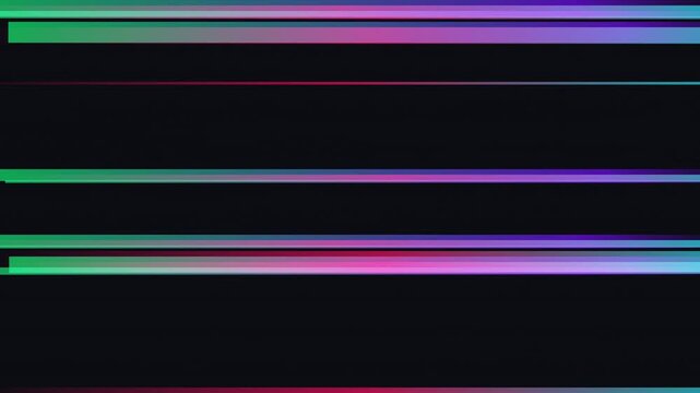 Abstract background featuring vibrant horizontal lines in neon color gradients