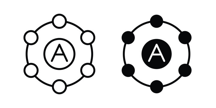 Antioxidant icon kit for branding