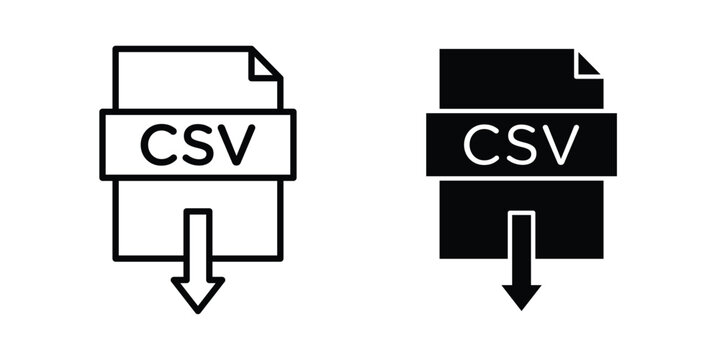 Download CSV file icon kit for branding
