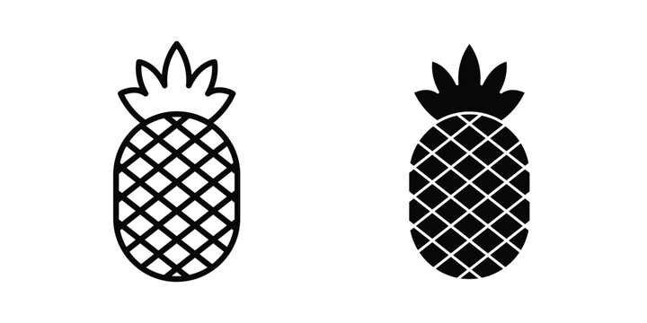 Pineapple icon kit for branding