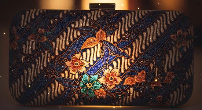 Floral Batik Clutch.