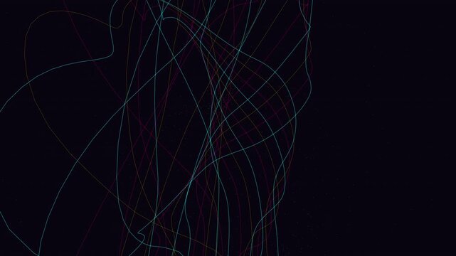 hypnotic neon digital sphere loops seamlessly with pulsating glowing wireframe lines, creating a premium futuristic data matrix aesthetic for broadcast backdrops.