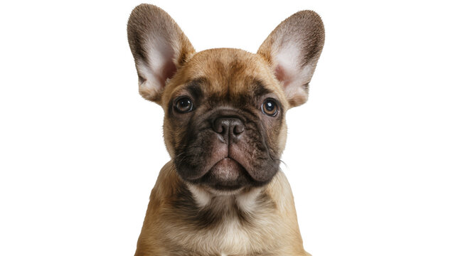 French Bulldog puppy with large ears looking forward